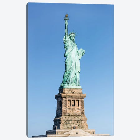 Statue Of Liberty On Liberty Island Canvas Print #JNB750} by Jan Becke Canvas Print