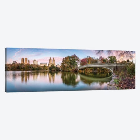 Central Park Panorama At Sunrise Canvas Print #JNB754} by Jan Becke Canvas Artwork