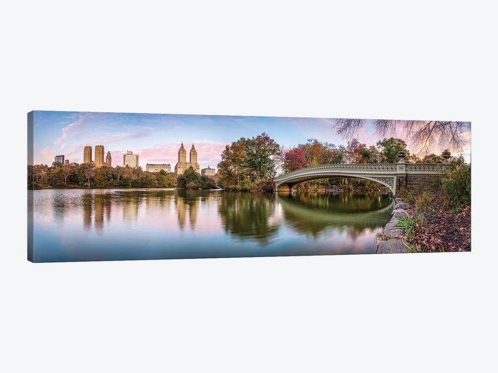 Central Park Panorama At Sunrise by Jan Becke 1-piece Canvas Print