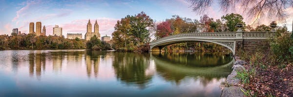 Bridges: Central Park Panorama At Sunrise by Jan Becke