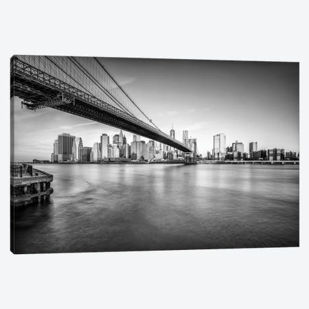 Brooklyn Bridge In Black And White Canvas Print #JNB770} by Jan Becke Canvas Print