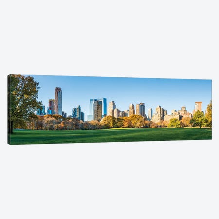 Central Park Panorama With Manhattan Skyline In The Background Canvas Print #JNB777} by Jan Becke Canvas Art