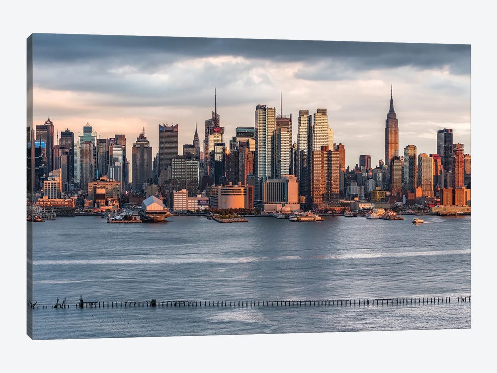 Manhattan Skyline And Hudson River, New York City, USA by Jan Becke 1-piece Art Print