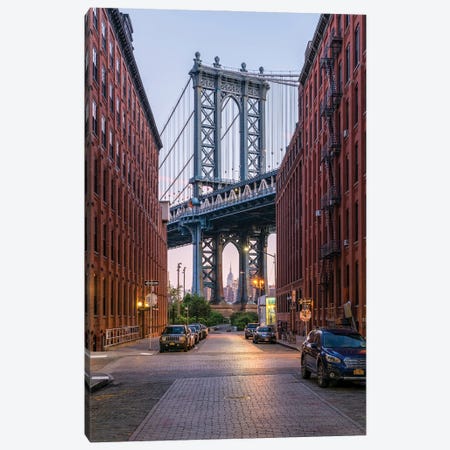 Manhattan Bridge, New York City, USA Canvas Print #JNB808} by Jan Becke Canvas Art Print