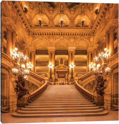 Opera House Palais Garnier Canvas Art Print - Paris Photography