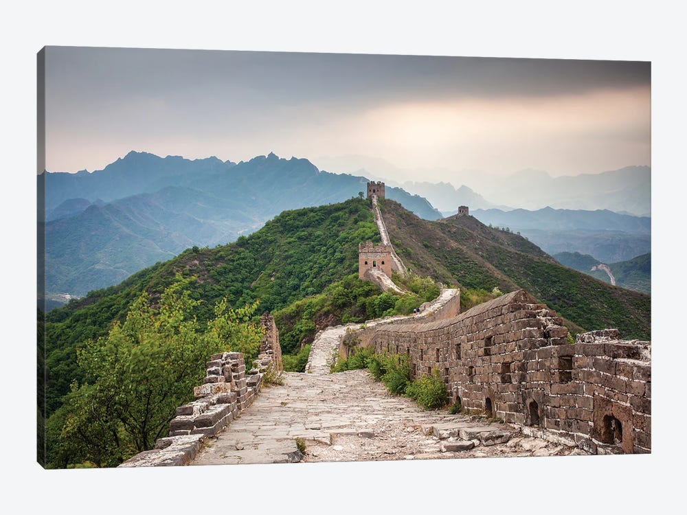 Great Wall Near Jinshanling, China by Jan Becke 1-piece Canvas Wall Art