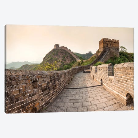 Historic Watch Towers Along The Great Wall, China Canvas Print #JNB823} by Jan Becke Canvas Art Print