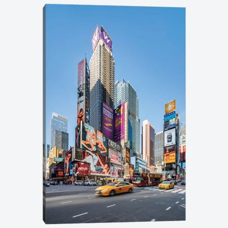 Modern Skyscraper Buildings At Times Square, New York City, USA Canvas Print #JNB831} by Jan Becke Canvas Wall Art