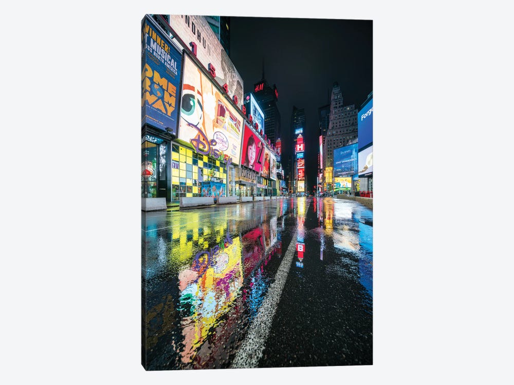 Broadway At Times Square, New York City, USA by Jan Becke 1-piece Canvas Print