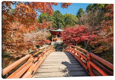 Daigo-Ji Temple In Autumn, Kyoto, Japan Canvas Art Print - Kyoto