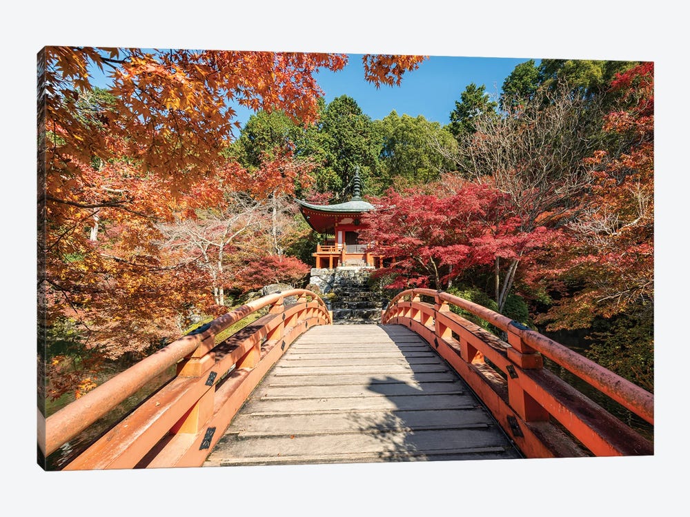 Daigo-Ji Temple In Autumn, Kyoto, Japan by Jan Becke 1-piece Canvas Artwork