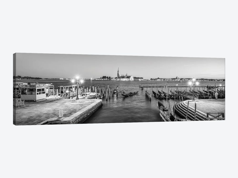 Panoramic View Of San Giorgio Maggiore At Night, Venice, Italy by Jan Becke 1-piece Canvas Art Print