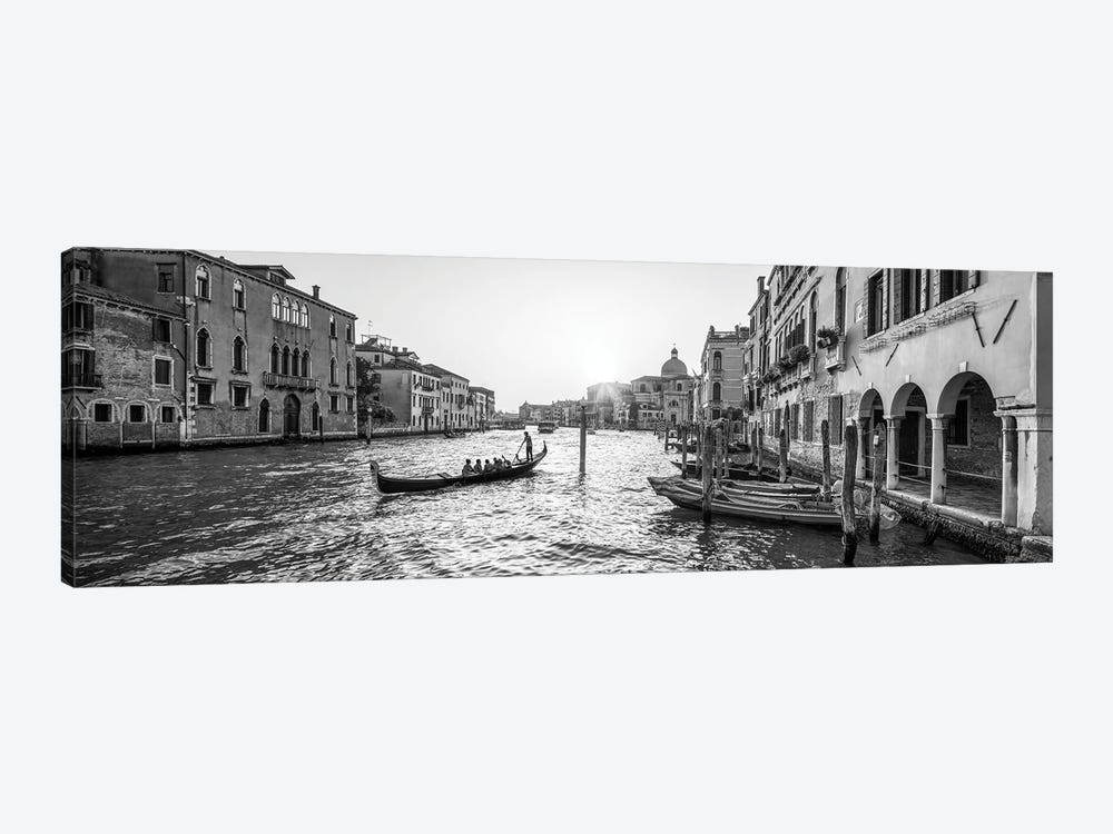 Gondola Ride Along The Grand Canal In Venice, Italy by Jan Becke 1-piece Canvas Artwork