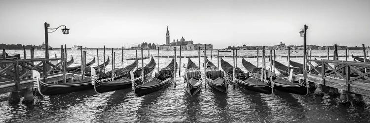 Panoramic View Of San Giorgio Maggiore With Gondolas, Venice, Italy