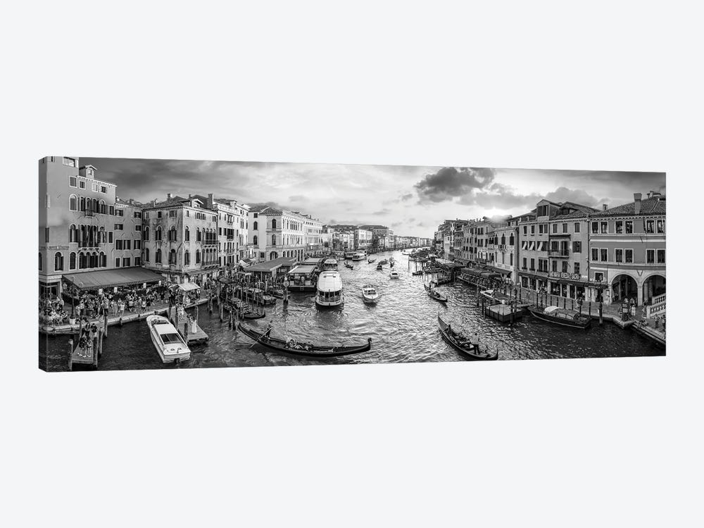 Panoramic View Of The Grand Canal At Sunset, Venice, Italy by Jan Becke 1-piece Art Print