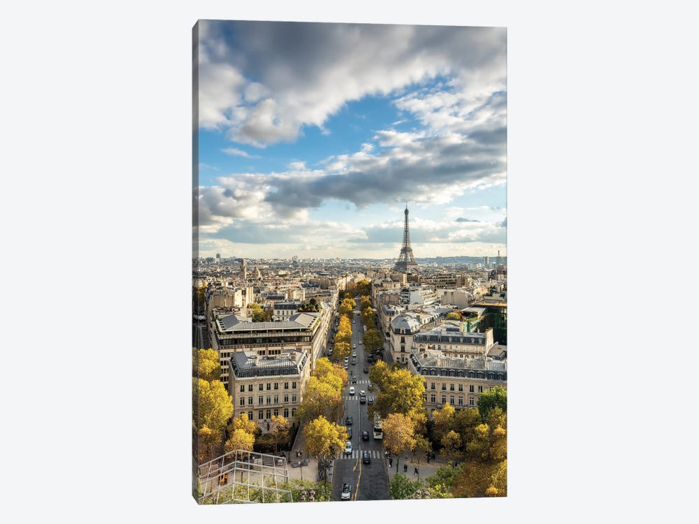 Paris Skyline With View Of The Eiffel Tower In Autumn by Jan Becke 1-piece Art Print