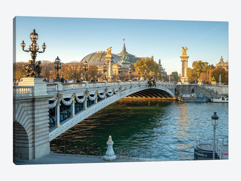 Pont Alexandre Iii And Grand Palais In Autumn, Paris, France by Jan Becke 1-piece Canvas Artwork