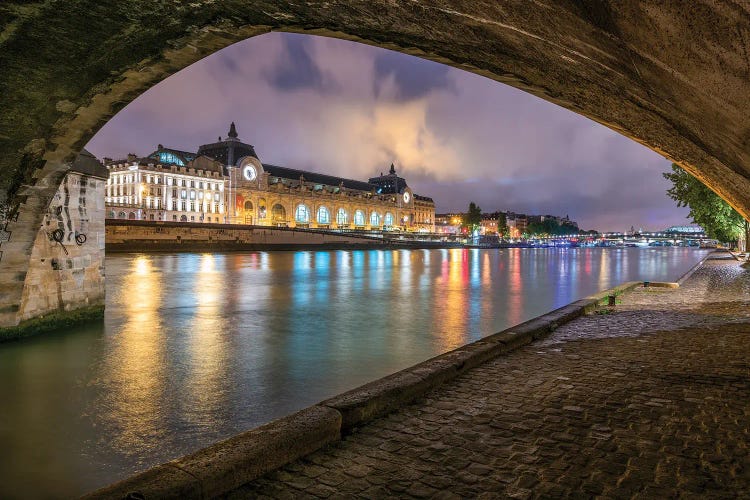 Musée D'Orsay Seen From The Banks Of The Seine River, Paris, France