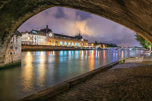 Musée D'Orsay Seen From The Banks Of The Seine River, Paris, France