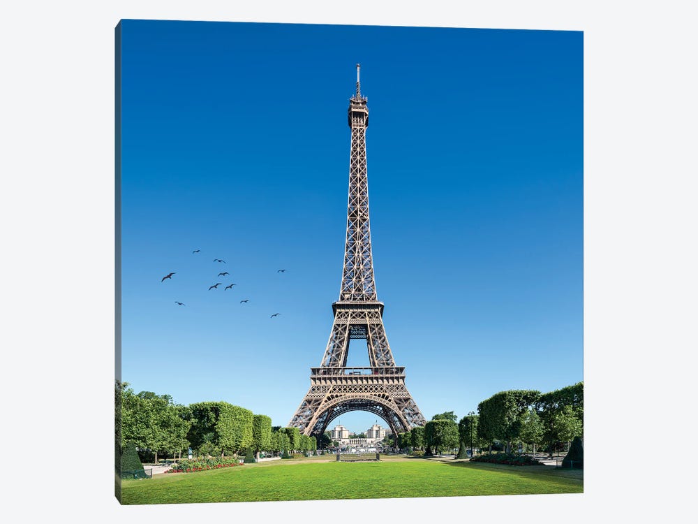Eiffel Tower At The Champs De Mars, Paris, France by Jan Becke 1-piece Canvas Wall Art