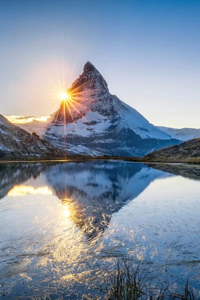 Switzerland: Riffelsee And Matterhorn by Jan Becke
