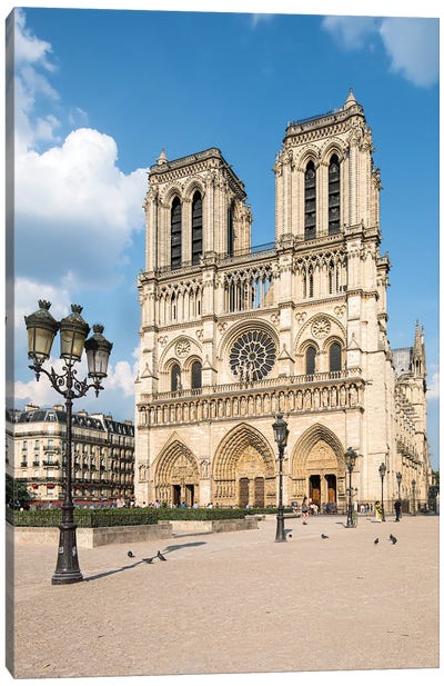 Cathedral Notre-Dame De Paris Canvas Art Print - Notre Dame Cathedral