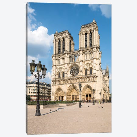 Cathedral Notre-Dame De Paris Canvas Print #JNB936} by Jan Becke Canvas Art
