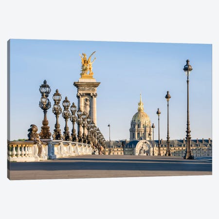 Pont Alexandre Iii Bridge And Les Invalides In Paris, France Canvas Print #JNB938} by Jan Becke Canvas Art Print