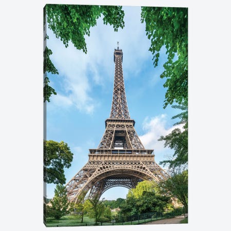 Eiffel Tower In Summer, Paris, France Canvas Print #JNB941} by Jan Becke Canvas Art