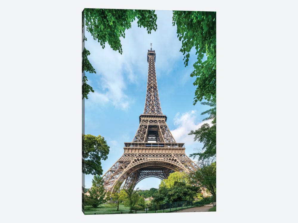 Eiffel Tower In Summer, Paris, France by Jan Becke 1-piece Canvas Artwork