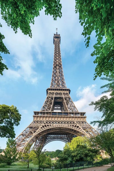 Paris Photography: Eiffel Tower In Summer, Paris, France by Jan Becke