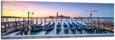 San Giorgio Maggiore At Sunrise Canvas Art Print - Dock & Pier Art