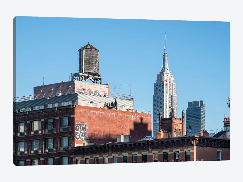 Empire State Building And Historic Architecture In New York City by Jan Becke 1-piece Canvas Print