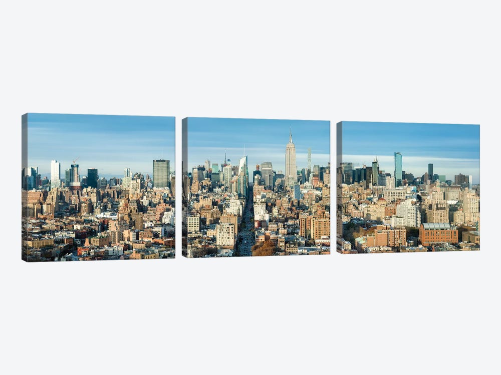 Midtown Manhattan Skyline Panorama With Empire State Building by Jan Becke 3-piece Canvas Art