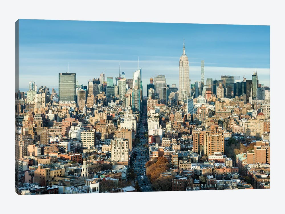 Midtown Manhattan Skyline With Empire State Building In Winter by Jan Becke 1-piece Canvas Print