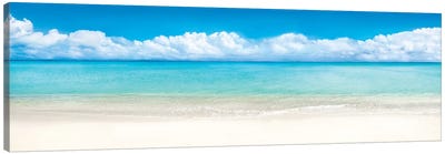 Beach Panorama, Bora Bora, French Polynesia Canvas Art Print - Oceania