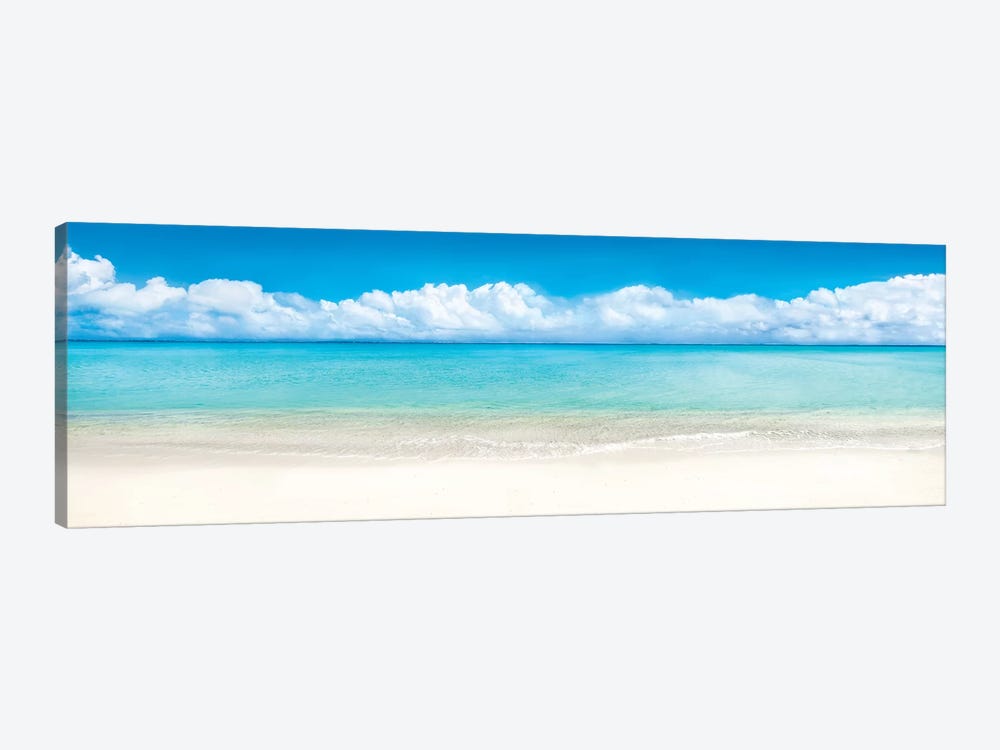 Beach Panorama, Bora Bora, French Polynesia by Jan Becke 1-piece Canvas Artwork