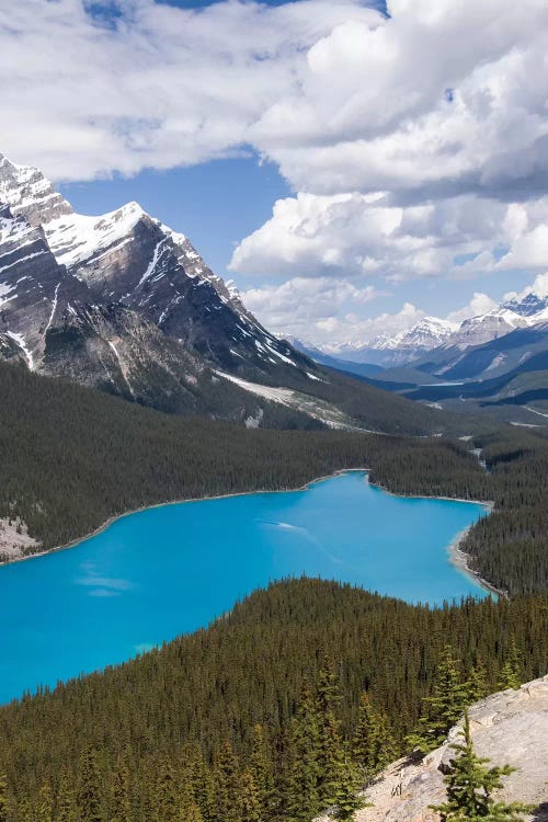 Peyto Lake Along The Icefields Parkway Scenic Drive, Banff National Park, Alberta, Canada