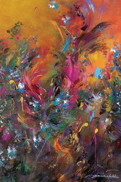 Jewel Tone Abstracts: Return to Paradise I by Jaanika Talts