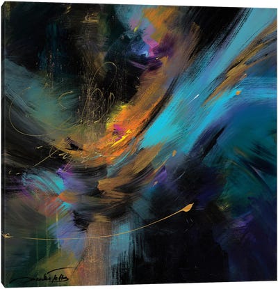 Embrace The Night Canvas Art Print - Jewel Tone Abstracts