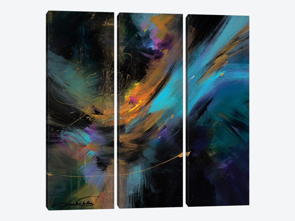 Embrace The Night by Jaanika Talts 3-piece Canvas Artwork