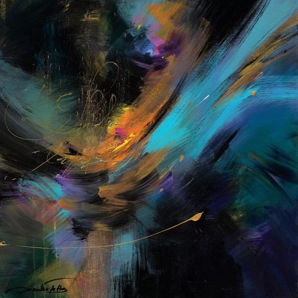 Jewel Tone Abstracts: Embrace The Night by Jaanika Talts