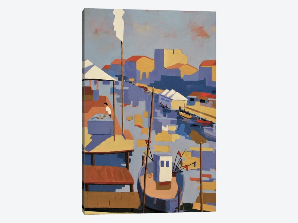 Palavas, A Mediterranean Harbor by Jean-Noel Le Junter 1-piece Canvas Print
