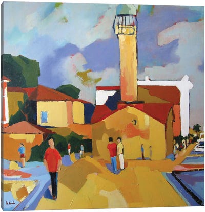 The Lighthouse In Le Grau Du Roi Canvas Art Print - Jean-Noel Le Junter