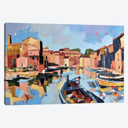 Martigues, A Harbor In The South Of France Canvas Print #JNJ29} by Jean-Noel Le Junter Canvas Art Print
