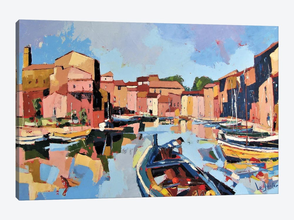 Martigues, A Harbor In The South Of France by Jean-Noel Le Junter 1-piece Art Print
