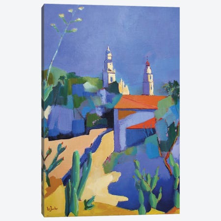 Menton, A City On The French Riviera Canvas Print #JNJ30} by Jean-Noel Le Junter Canvas Artwork