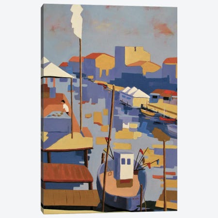 Palavas Les Flots, A Mediterranean Harbor Canvas Print #JNJ34} by Jean-Noel Le Junter Art Print