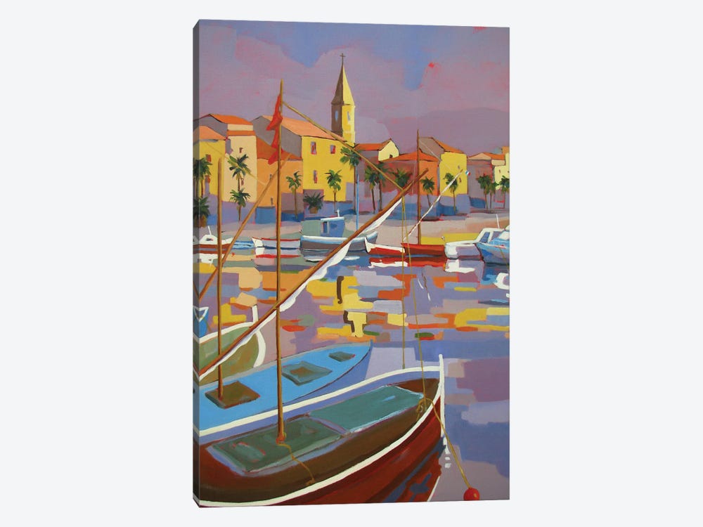 Traditional Fishing Boats In The South Of France by Jean-Noel Le Junter 1-piece Canvas Art