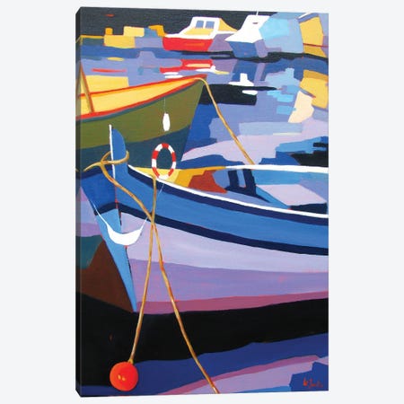 Traditional Fishing Boats Canvas Print #JNJ38} by Jean-Noel Le Junter Canvas Artwork
